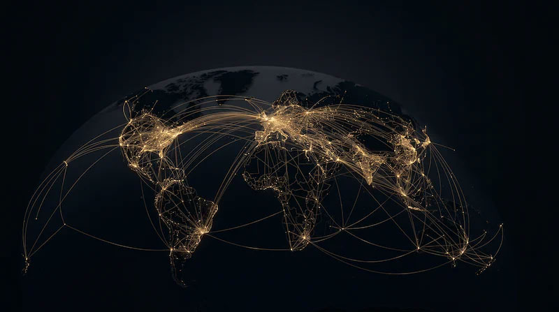 Global healthcare staffing network — interconnected markets
