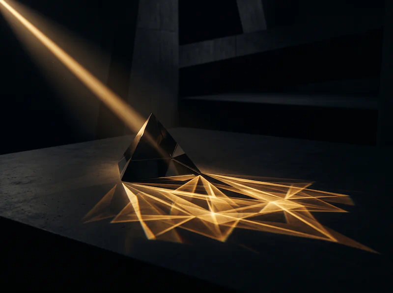 Abstract geometric forms — Brand & Digital Experience